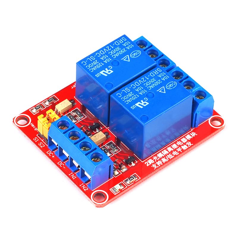 2-Channel 12V Relay Module for Arduino & Raspberry Pi