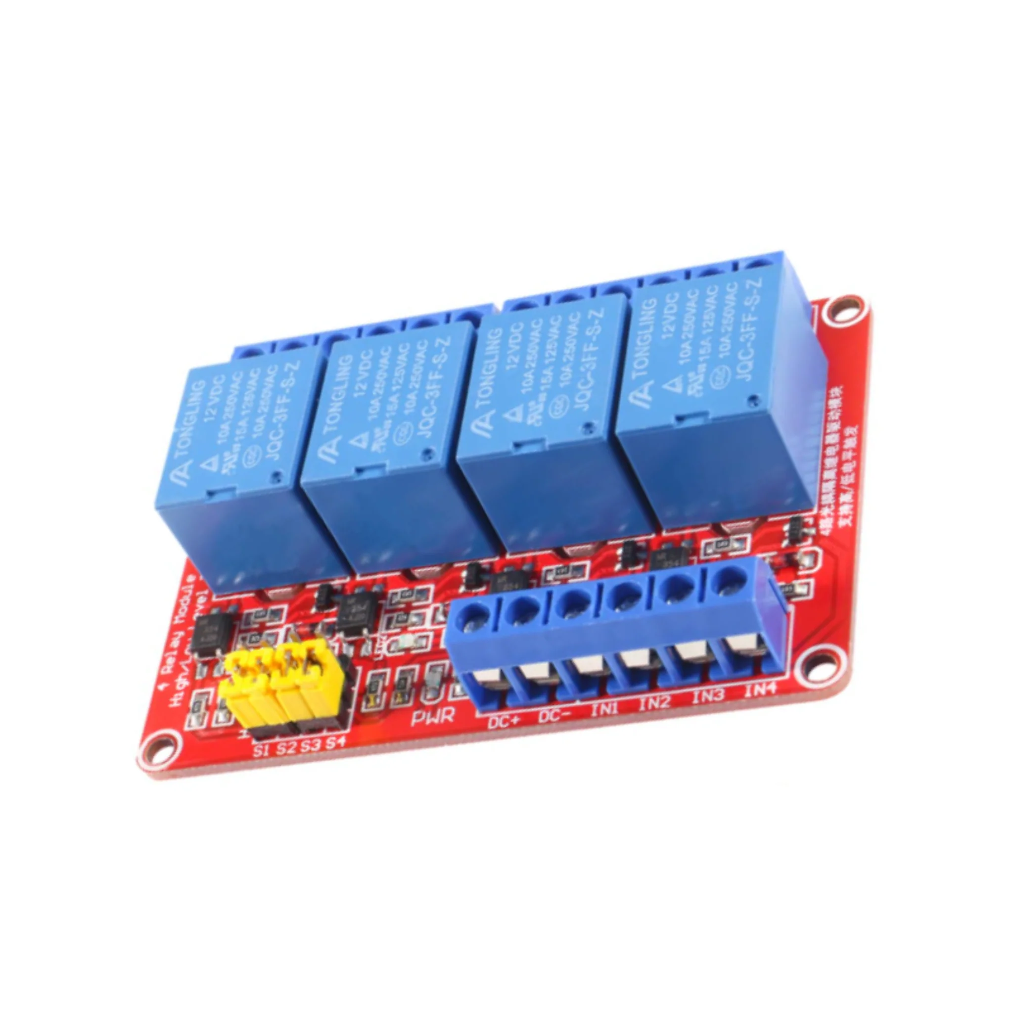 4-Channel 12V Relay Module Board for Arduino & Raspberry Pi