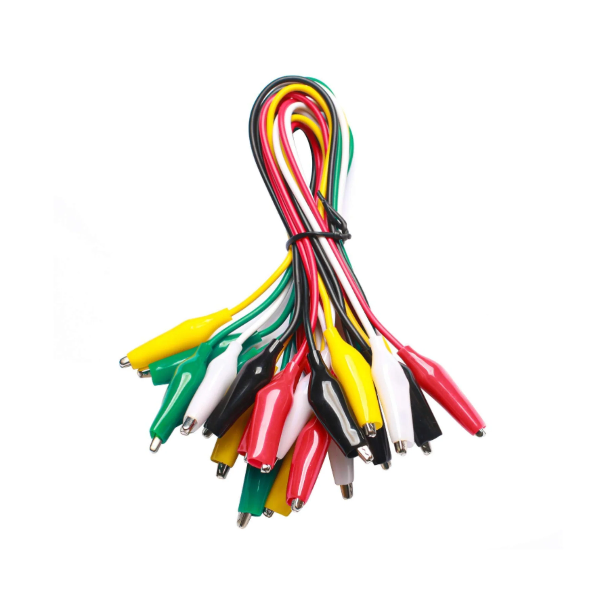 50cm Double-Ended Alligator Clip Test Leads (10pcs) for Arduino & Raspberry Pi
