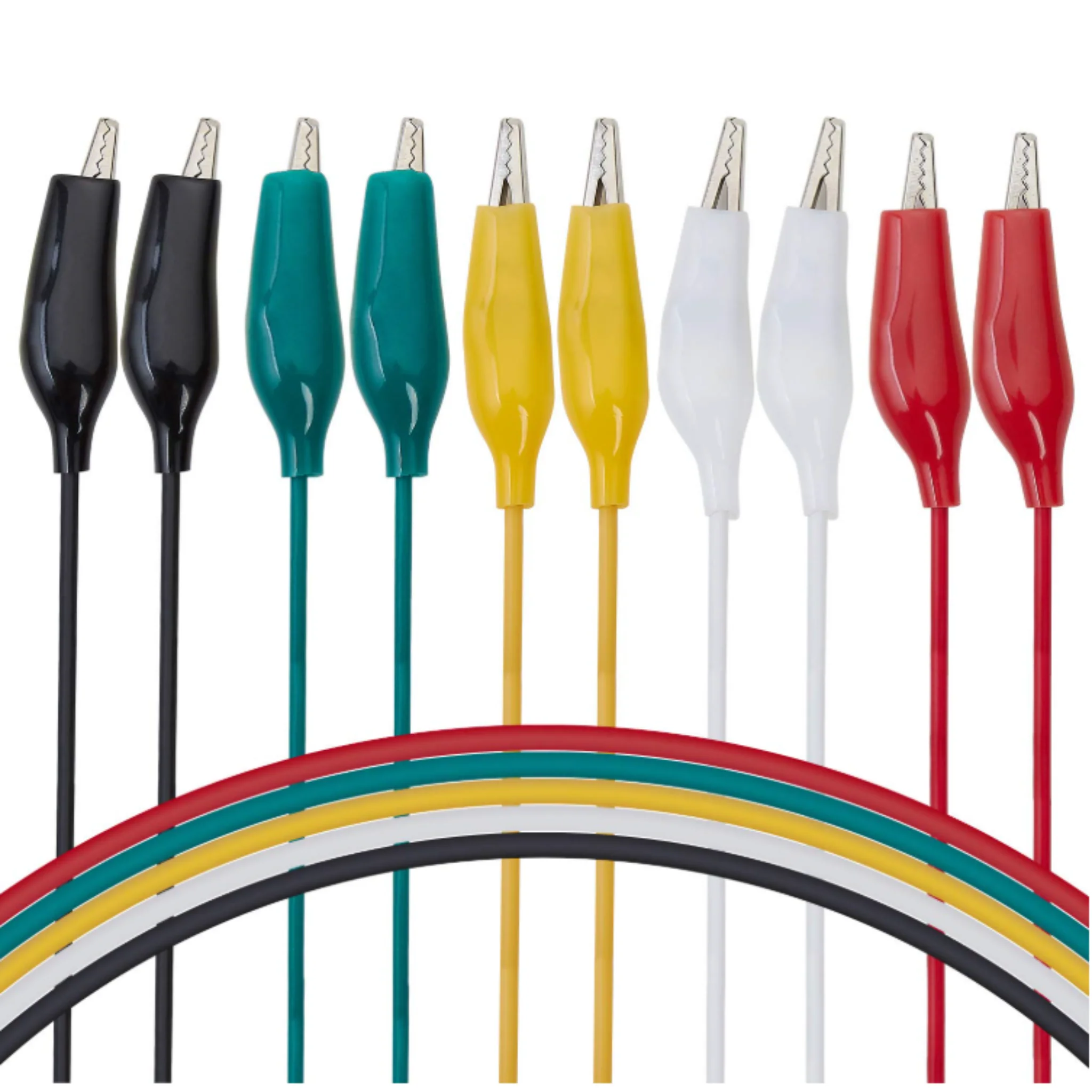 50cm Double-Ended Alligator Clip Test Leads (10pcs) for Arduino & Raspberry Pi - Image 3