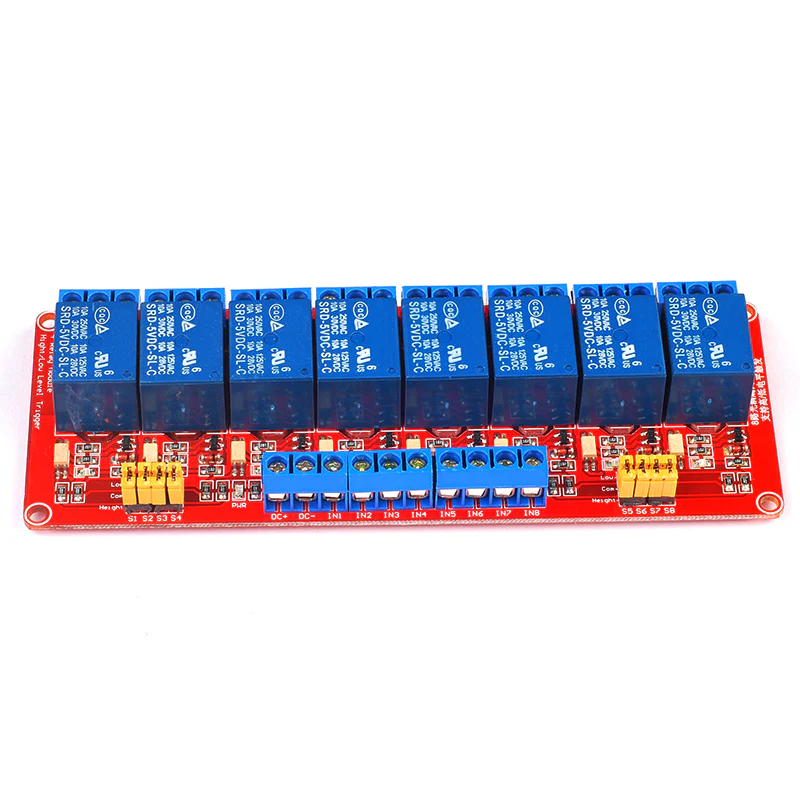 8-Channel 5V Relay Module for Arduino & Raspberry Pi - Image 3