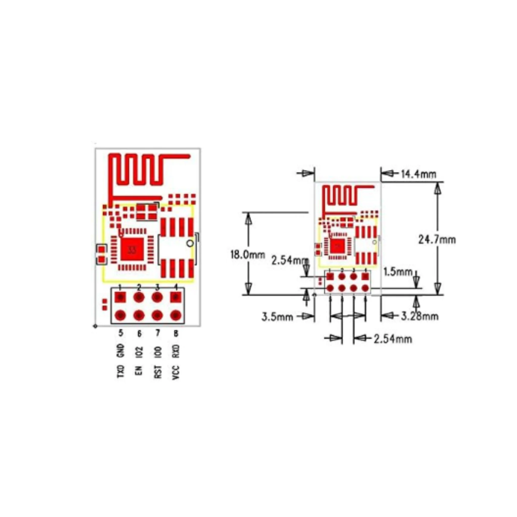 ESP8266 ESP-01 Serial WiFi Module 1MB Wireless Transceiver for IoT - Image 6