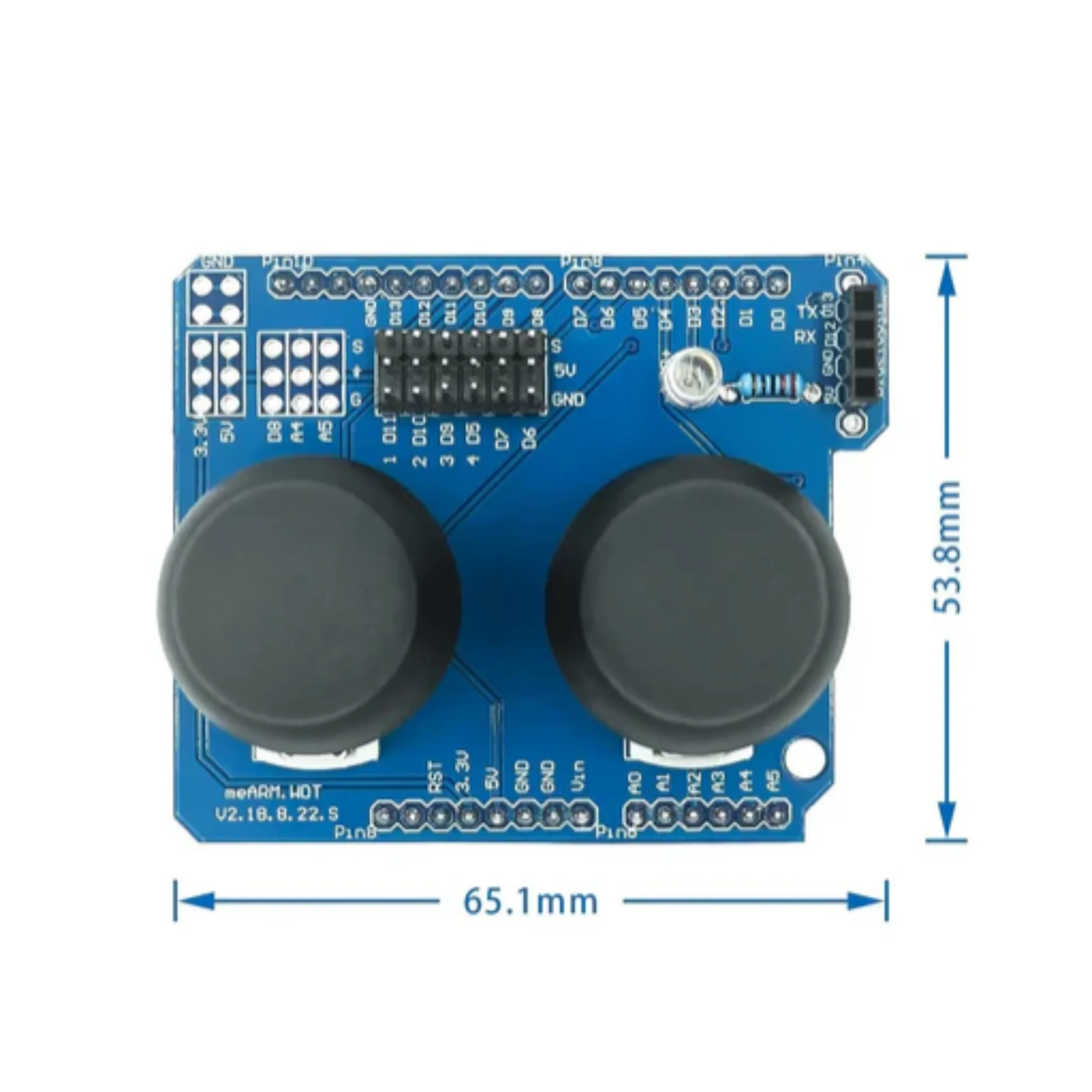 Joystick Shield V1.A 2-Axis Analog Gamepad Controller for Arduino UNO R3 - Image 4