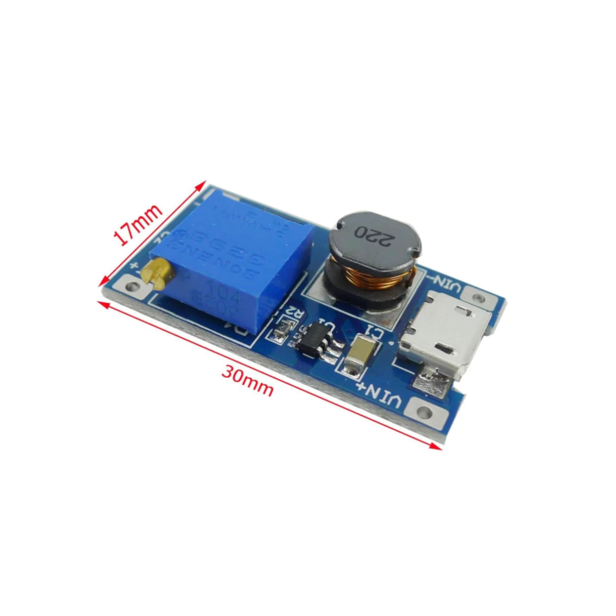 MT3608 DC-DC Step-Up Boost Converter 2A Adjustable Power Module for Arduino - Image 2