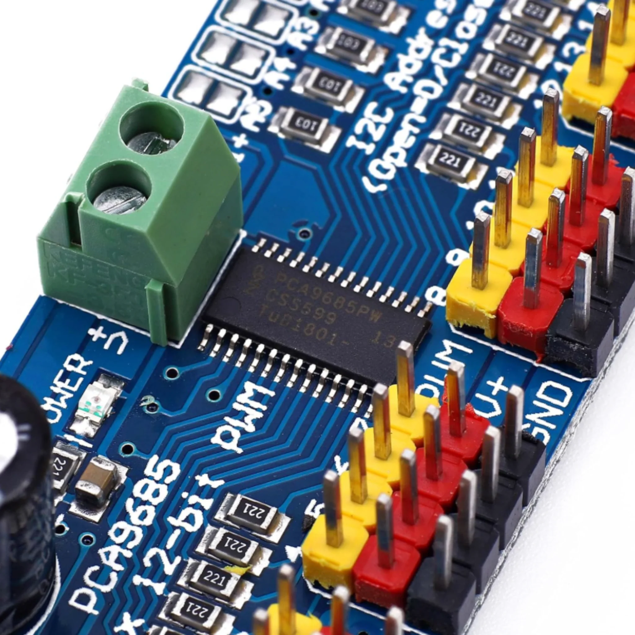 PCA9685 16-Channel 12-Bit PWM Servo Motor Driver I2C for Arduino & Raspberry Pi - Image 4