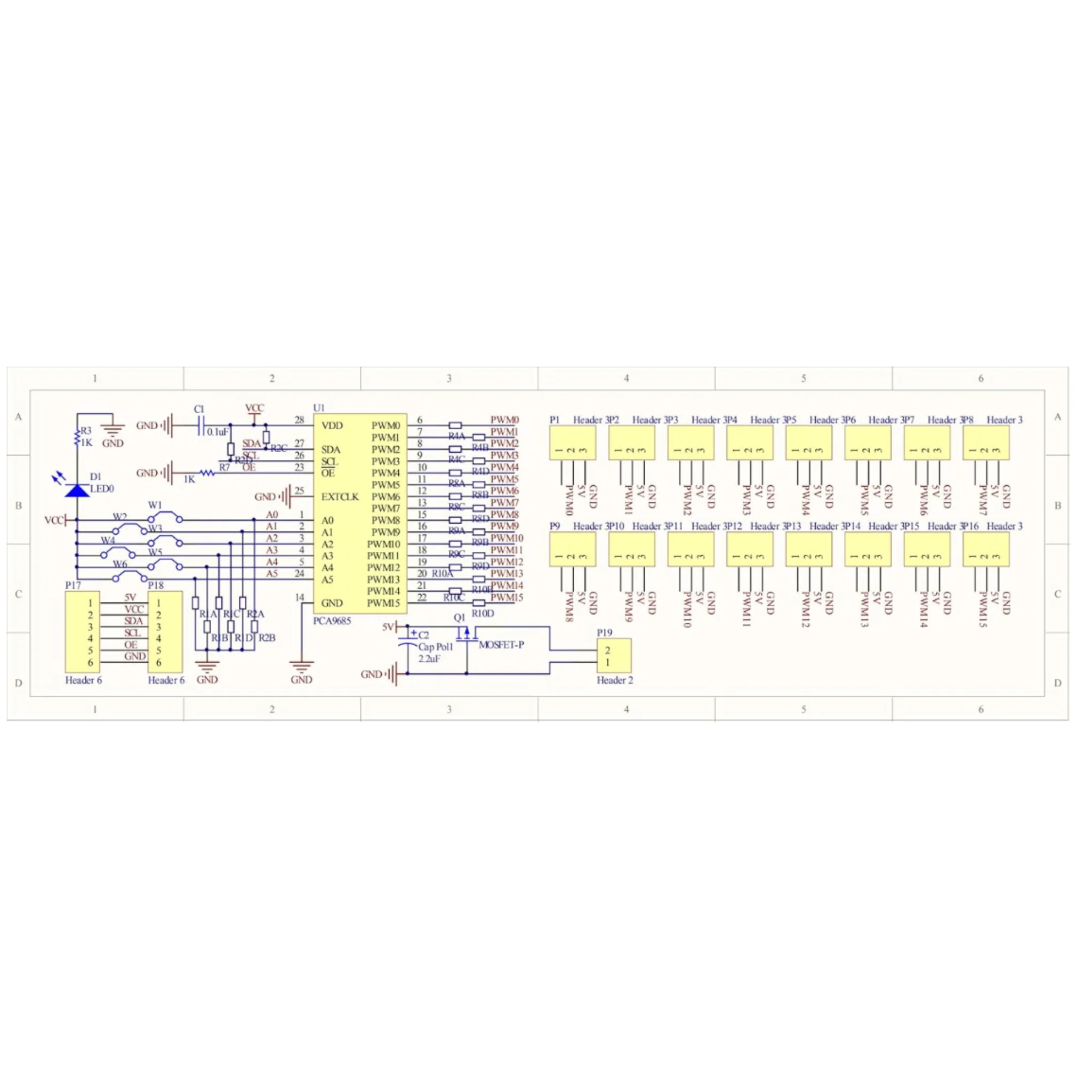 PCA9685 16-Channel 12-Bit PWM Servo Motor Driver I2C for Arduino & Raspberry Pi - Image 5