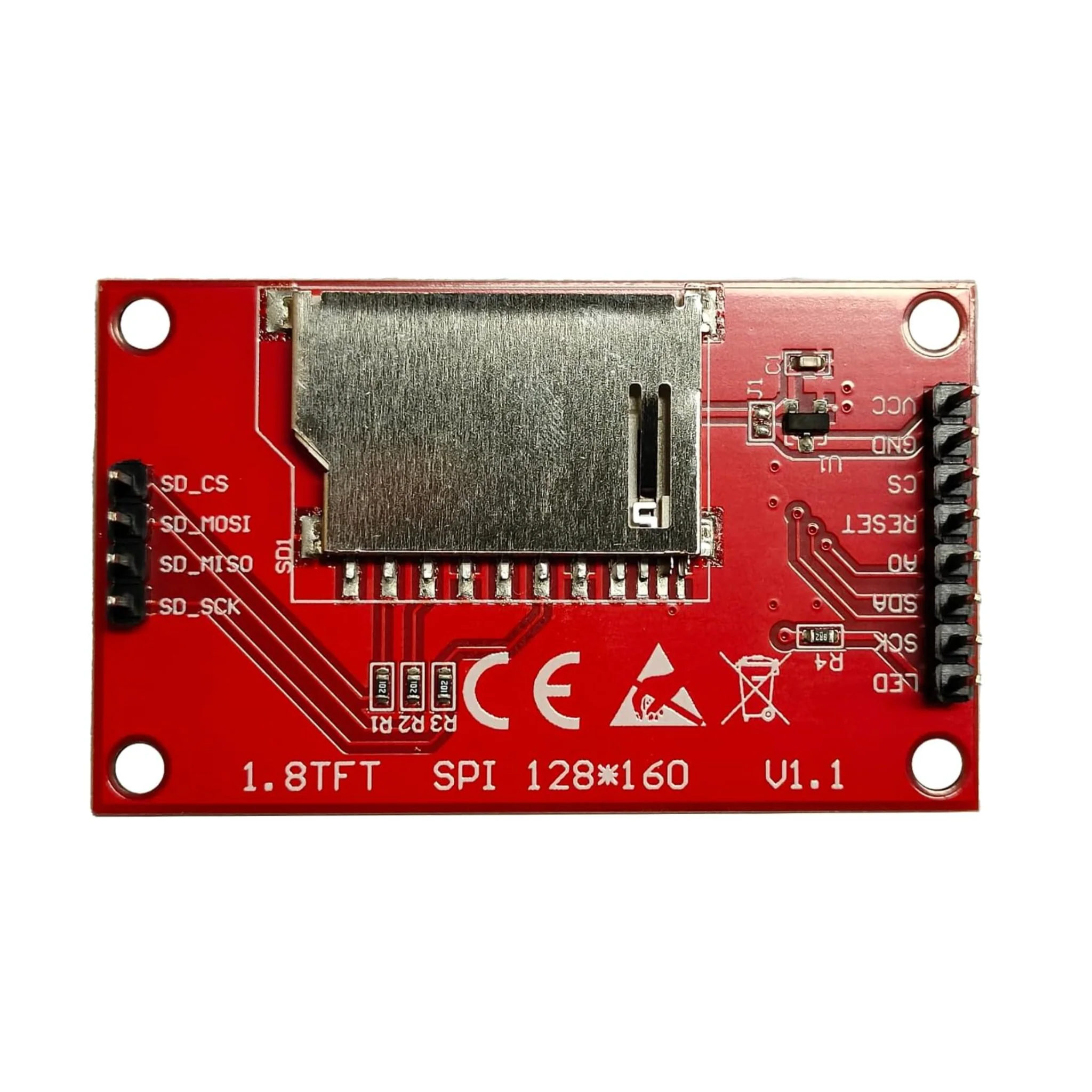 1.8" TFT LCD Display 128x160 Pre-Soldered Both Sides for Arduino & ESP32 - Image 4