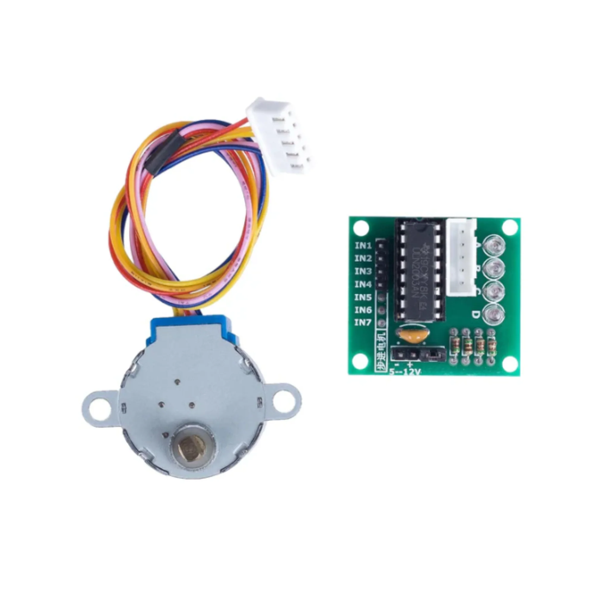 ULN2003 5V 4-Phase Stepper Motor with Driver Board for Arduino, Raspberry Pi & ESP32 - Image 5