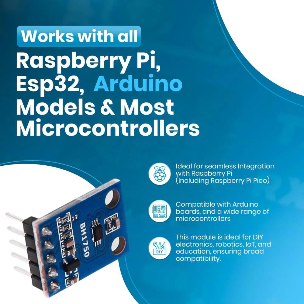 BH1750 Pre-Soldered Digital Light Sensor for Arduino & Raspberry Pi - Image 6