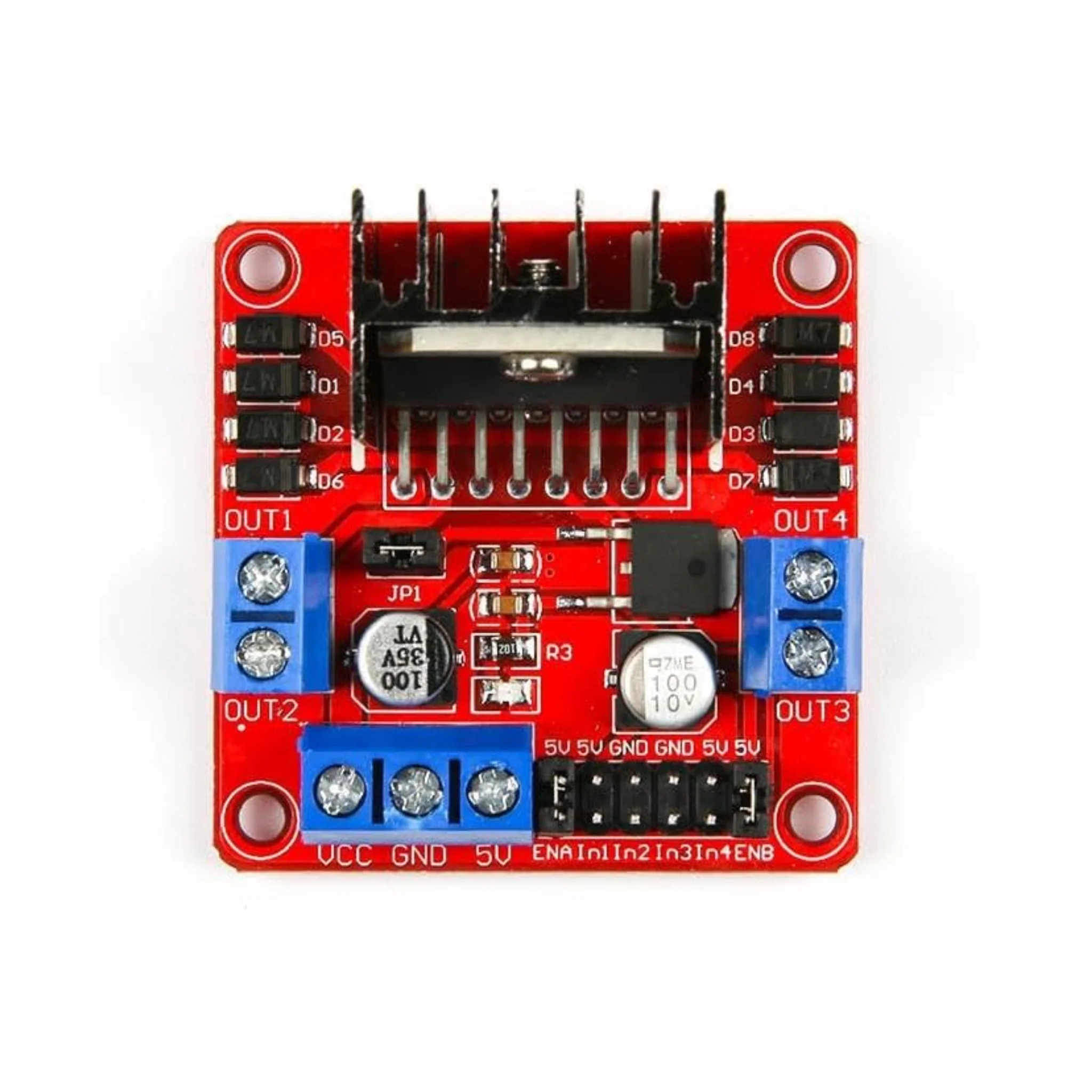 L298N Motor Driver Board for Arduino & Raspberry Pi DC and Stepper Motors - Image 7