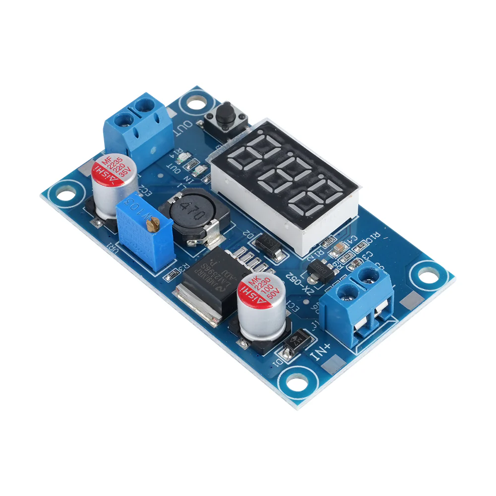 LM2596 Step-Down Buck Converter Module with Digital Voltmeter - Image 3