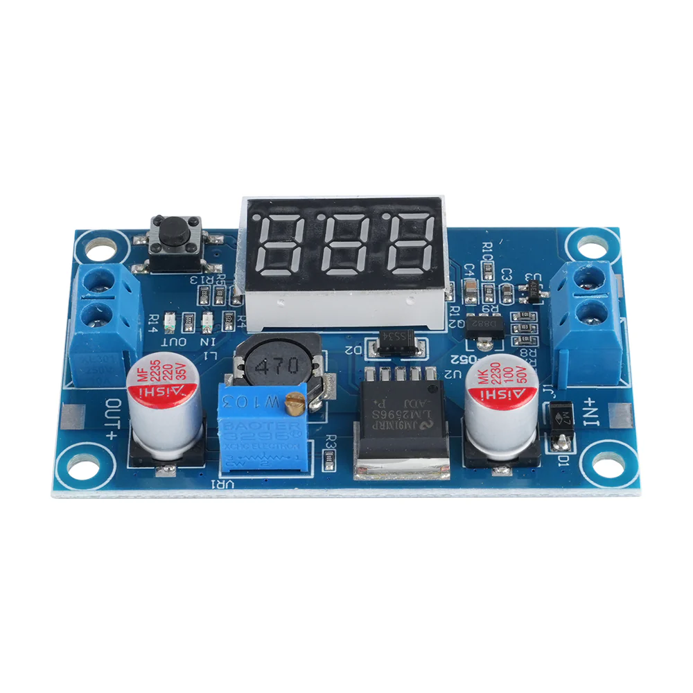 LM2596 Step-Down Buck Converter Module with Digital Voltmeter - Image 4