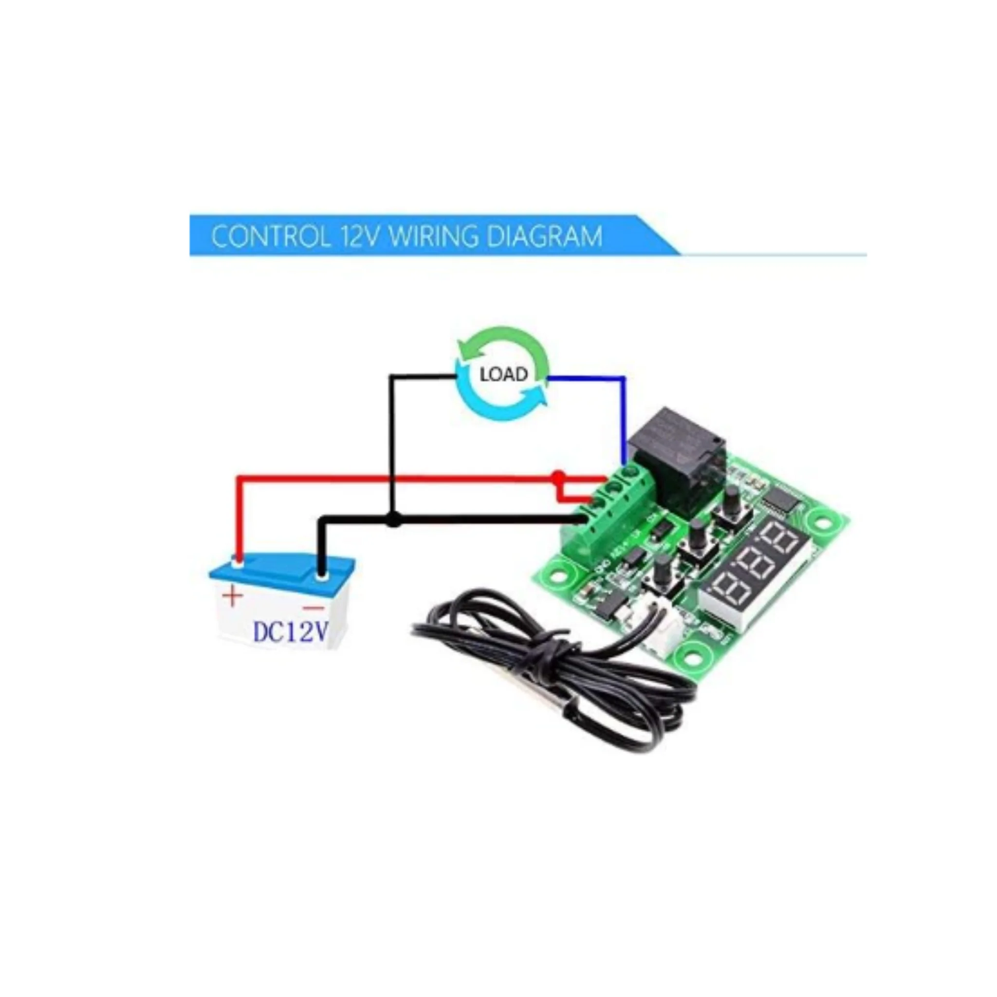 W1209 12V Digital Temperature Controller Thermostat Module - Image 6