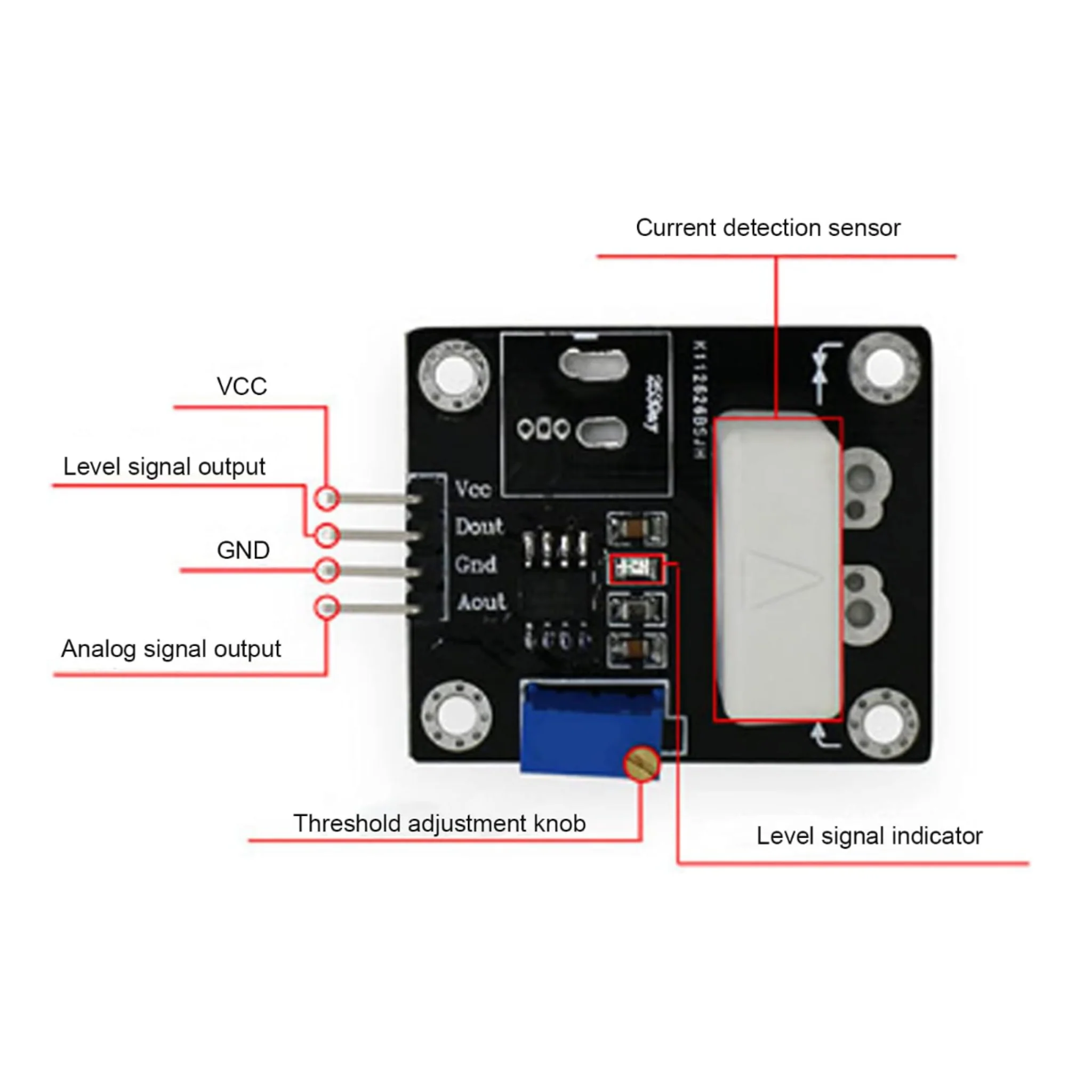 WCS1700 70A Hall-Effect Current Sensor Module with Overcurrent Detection - Image 3